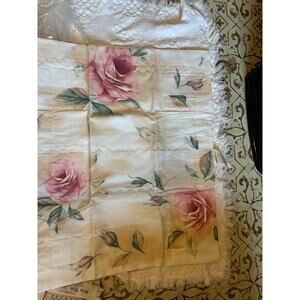 Vintage Pillow Sham JcPenny Roses Floral